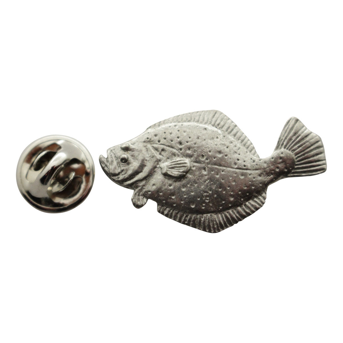 Fluke Pin ~ Antiqued Pewter ~ Lapel Pin ~ Sarah's Treats & Treasures